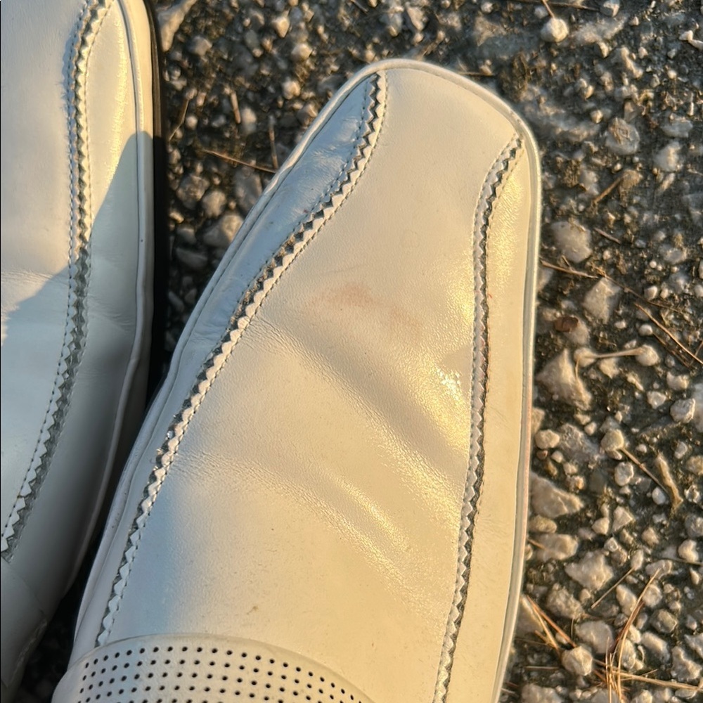 Stacy Adams White Leather Men's Shoes - Picture 3 of 9